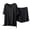 #02 Black 【Mix & Rotate: Stock Up On All-Season Soft Loungewear】, variant on Women's 2 Piece Solid Pajama Sets, Relaxed V-Neck Short Sleeve Top & Loose Casual Shorts, Soft Lightweight Summer Lazy Indoor Lounging | TruHer,Army Green L