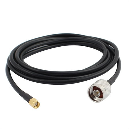 6.6ft RG58 N Type Male to RP-SMA Female Connector Antenna Pigtail Cable