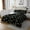 Black, variant on Cute Cactus Quilt Set Kawaii Sun Moon King Bedspread Set Kids Starry Sky Bedspread Sets Black Coverlet Set for Child Boys Girls