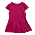 thumbnail image 6 of ShomPort Girls 2 Piece Outfits Summer Soft Ruffle Hem Short Sleeve Tops and Capri Pants Set, 6 of 8
