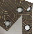 thumbnail image 4 of Ambesonne Grommet Curtain, , 50"x96", Chocolate and Dark Mustard, 4 of 5