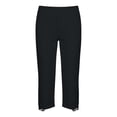 thumbnail image 3 of vzibsiv Women Capri Yoga Pants with Lace Trim Black High Waist Plus Size Pants for Work Size 3XL, 3 of 6