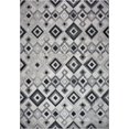 thumbnail image 1 of LaDole Rugs Modern Geometric Area Rug, Diamond Pattern, Dark Light Grey, 2x3 to 9 by 12 feet, Stain- and Fade-Resistant, Machine-Woven, 1 Count, 1 of 7