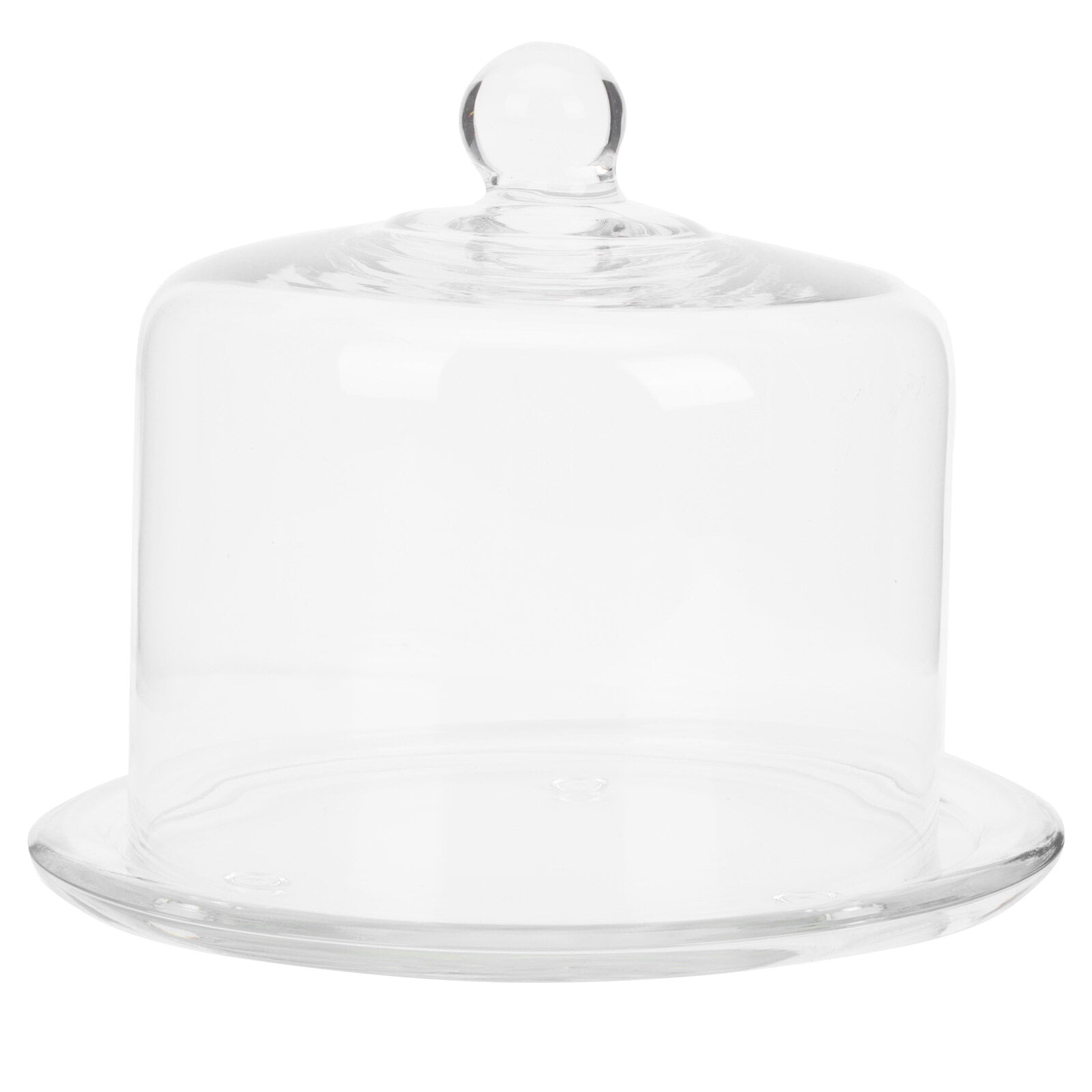 OUNONA Cake Stand Plate Domedessert Platter Cupcake Server Cover Wood