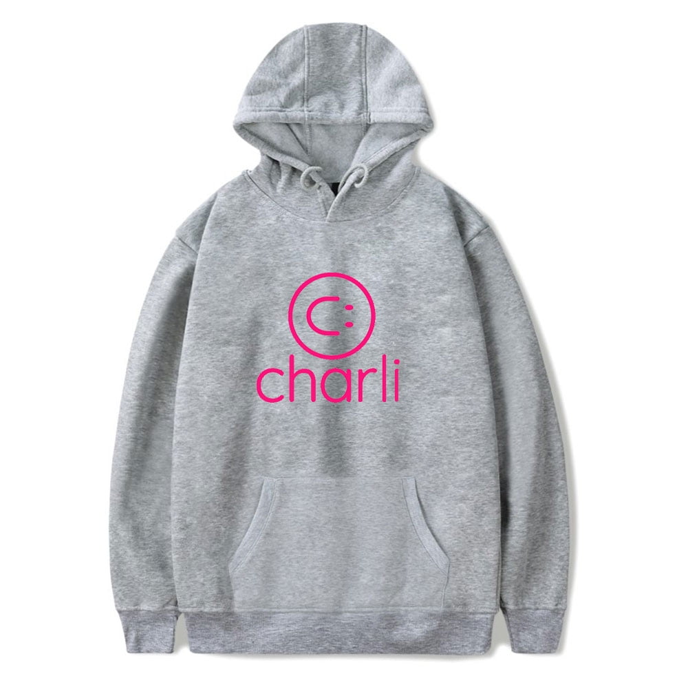 CharlI Smile Logo Hoodie Sweatshirt Unisex Grey Nigeria Ubuy