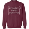 thumbnail image 2 of OXI Crewneck Sweatshirt - Wooden Spoon Survivor, Basic Casual Sweatshirts for Men's and Women Fleece Sweatshirt Long Sleeve - Maroon 3X-Large, 2 of 2