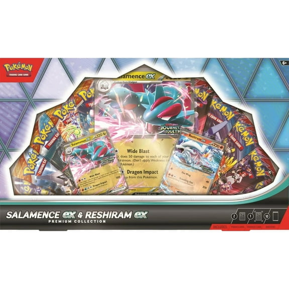 Pokemon Salamence ex  Reshiram ex Premium Collection Box