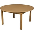 thumbnail image 3 of 42" round high pressure laminate table with hardwood legs- 18", 3 of 4