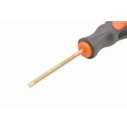 TMAXNon-Sparking 5/32 (4mm) Flat Screwdriver flat head, Beryllium Bronze Non Spark, 3 (75mm) Working Length, Spark Free Safety, non-magnetic