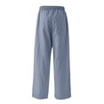 thumbnail image 5 of Girls Summer Wide Leg Pants Elastic Drawstring Waist Loose Trousers Lightweight Casual Lounge Bottoms 5-15Y, 5 of 6