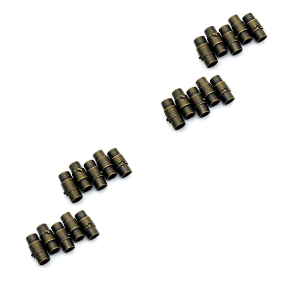 braveheart 10 Pcs Accessoires de Bracelet Classique Rétro Vintage Boucle Magnétique Résistante à l'Usure Connecteur Portable Antirouille Collier 2ensemble
