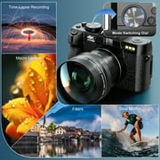 NBD 4K Digital Cameras for Photography,48 MP Autofocus Vlogging Camera with 52mm Wide Angle & Macro Lens