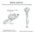 thumbnail image 5 of Rosec Jewels Lab Diamond Promise Engagement Ring - Love Knot Ring - Valentines Gift, 925 Sterling Silver, US 4.00, 5 of 8