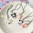thumbnail image 1 of Sanrio Hellokitty Mymelody Pachacco Kuromi Cinnamoroll Purin colgante para teléfono móvil, llavero para amantes, accesorios de cuerda, 1 of 3