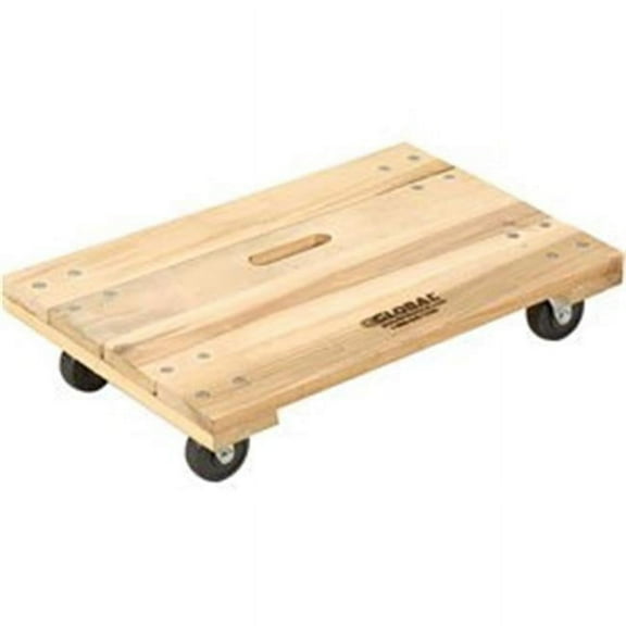 24 x 16 in. Hardwood Dolly with Solid Deck - 1000 lbs