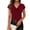 Wine #1, variant on Women's Summer Short Sleeve Business Casual Tops 2026 Cowl Neck Knit Shirts Spring Work Dressy Blouses Wine 2XL