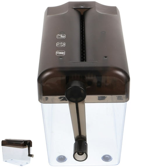 LOLIPPYY Manual Grey Paper Shredder Small Handheld Desktop Shredder Portable for Home and Office Use