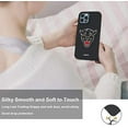 thumbnail image 4 of Compatible with iPhone 12 Pro Max Case 6.7” with Animal Printed Pattern, Slim Liquid Silicone 3 Layers Full Covered Soft Gel Rubber Phone Case Protective Cover 6.7 inch, Black Panther, 4 of 12