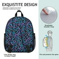 thumbnail image 5 of Dog Bones Backpack Backpack for School,Cute School Bag,Schoolbag with Adjustable Shoulder Straps & Padded Back,13.8"x11.4"x6", 5 of 6