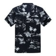 thumbnail image 2 of Hawaiian Shirt Aloha Shirt in Black Map, 2 of 3