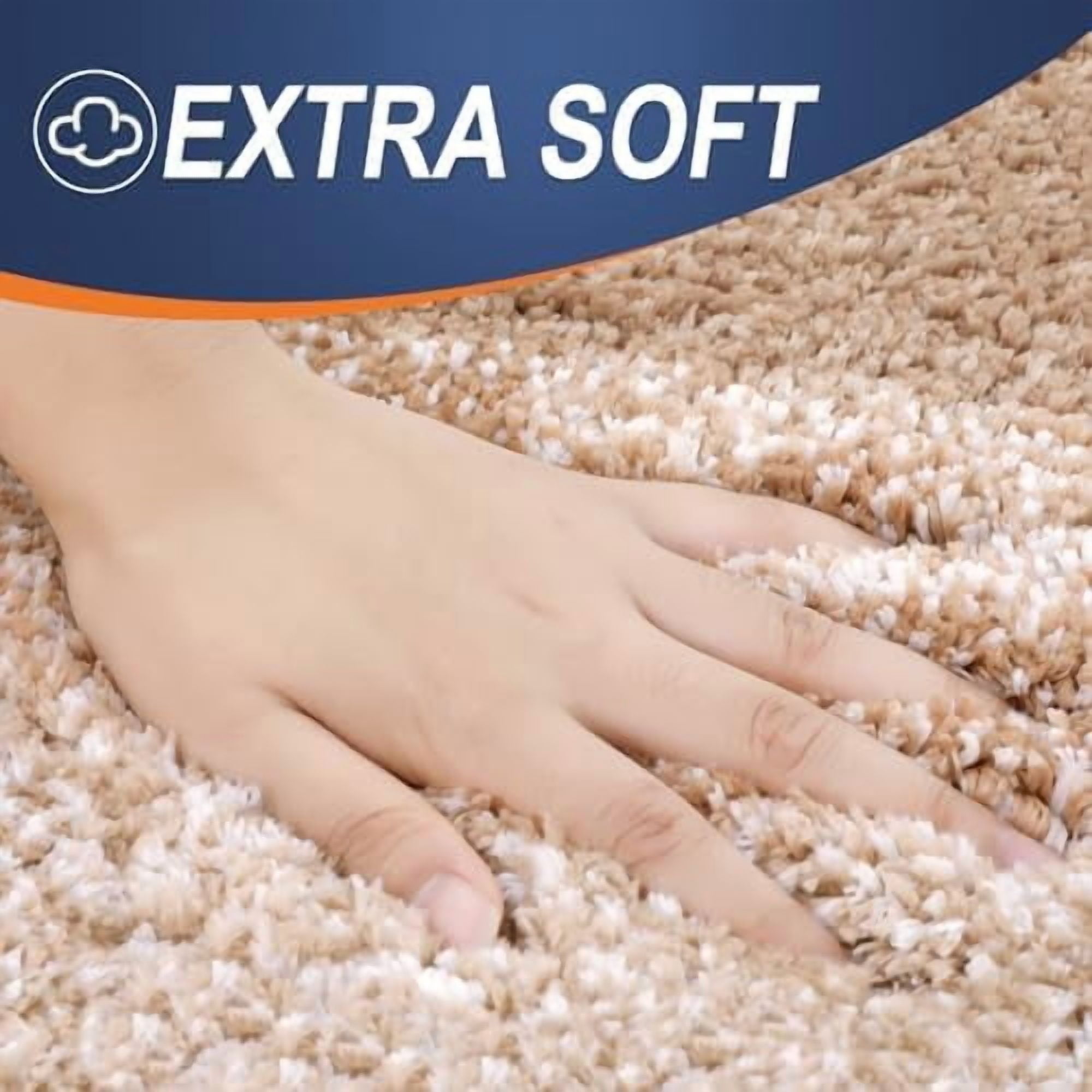 Bathroom Rugs Mat 36x24, Extra Soft Absorbent Microfiber Bath Rugs, Rubber Backing, Quick Dry, Machine Washable Bath Mats for Bathroom Floor, Tub and Shower, Home Decor Accessories, Beige