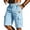 Sky Blue, variant on Men's Quick-Dry Cargo Shorts - Multi-Pocket Casual Beach Shorts - Relaxed Fit Drawstring Walking Shorts for Summer Outdoor & Hiking Black L