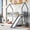 Gray, variant on White Bunk Bed with Slide and Guardrail / Extra Sleep Security for Top Bunk