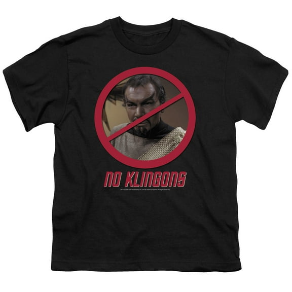 Star Trek/No Klingons Big Boys Youth Shirt