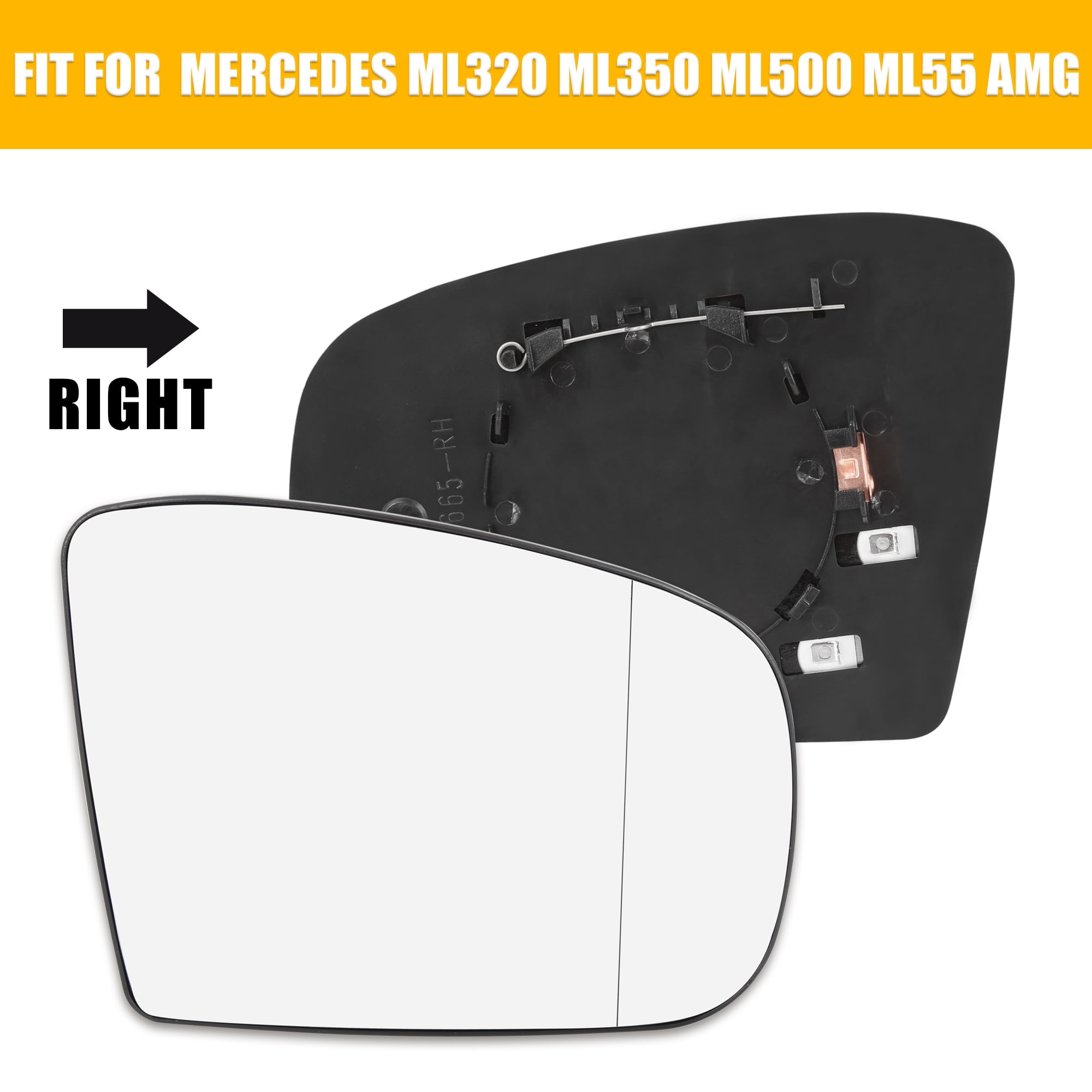 Unique Bargains Car Mirror Glass Heated Backing Plate Right