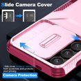 thumbnail image 3 of for Samsung Galaxy S24 FE Case with Camera Lens Protector, Heavy Duty Shockproof Anti-Scratch Rugged Hybrid TPU PC Back Cover Phone Case for Samsung Galaxy S24 FE, Pink, 3 of 6