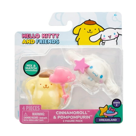 Hello Kitty And Friends Cinnamoroll & Pompompurin Dreamland Vinyl Figures 2-Pack