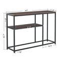 thumbnail image 7 of MCombo  Narrow Console Table with Storage Shelf for Living Room, MDF Sage80 - 7'6" x 10'9" Brown Wood, Steel Wood, Steel Industrial, Farmhouse Wood,, 7 of 7