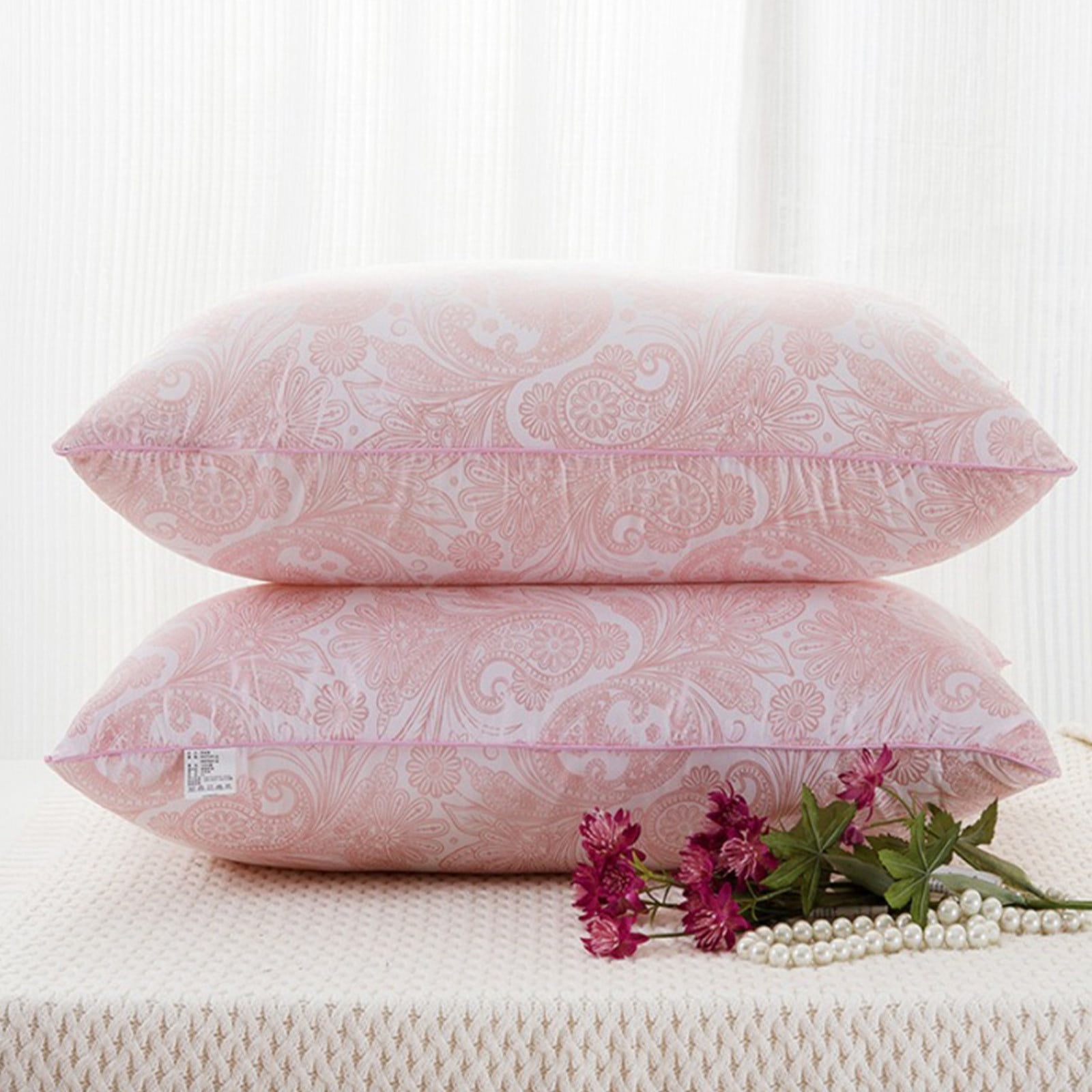 Full Body Pillow for Adults, Big Long Bed Pillow for Sleeping, Premium Firm Body Support Pillows for Side Sleepers（Pink）