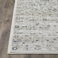 thumbnail image 5 of Loomaknoti Kehleigh Oviel 2' x 3' Oriental Indoor Runner Rug , Cream/Blue, 5 of 9