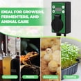 thumbnail image 2 of EAGLE PEAK Digital Heat Mat Thermostat Controller -4 to 108 °F for Heater, 1 Pack, 2 of 9