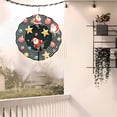thumbnail image 6 of Festive Metal Hanging Wind Spinners & Chimes - Musical Note Pattern Design for Yard & Garden - Cheerful Christmas Decor, 6 of 6