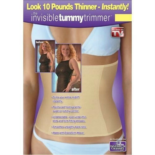 Nude/Beige Small 2 tops Invisible Tummy Trimmer Slimming Belt Waist Cincher 