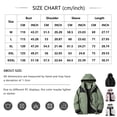 thumbnail image 3 of WTOBBY Men's Colorblock Outdoor Jacket, Unisex Loose Fit Hiking Camping Rain Coat, Windproof Water Resistant Mountaineering Jacket with Hood for Trekking Travel,Army Green L, 3 of 4