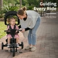 thumbnail image 4 of AILEEKISS 7-in-1 Kids' Tricycle with Push Handle, Foldable Trike Bicycles for Kids 1-5 Years, Black, 4 of 10