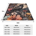thumbnail image 3 of Balery Moonlit Crow Blossoms Manta de Felpa Suave y Acogedora – Cobija de Franela Aterciopelada para Cama, Lavable y Cálida para Sofá, Mascotas, Transpirable-40"x30", 3 of 7