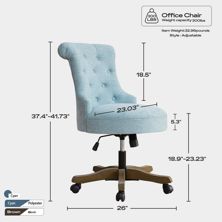 Hannah tufted office chair deals