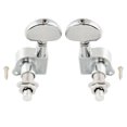 thumbnail image 4 of Wilkinson 3R3L 19:1 Ratio E-Z-LOK Full Sealed Machine Heads Tuners Tuning Pegs Keys with Half Moon Button 45 Degree Screw for Acoustic Electric Guitar, Chrome, 4 of 5