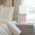 thumbnail image 4 of Elegant Designs 21" Leather Wrapped Table Lamp, w/ USB Port, Blush Pink, w/ LED Bulb Included, 4 of 8