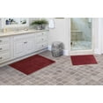 thumbnail image 5 of Garland Rug Grand Isle 2 Piece Nylon Washable Bathroom Rug Set Chili Red, 5 of 5