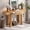 Natural, variant on FFZ Rustic Minimalist Console Table with Hidden Drawer, Side Power Outlet,Wood Entryway Table for Entryways, Living Rooms and Home Offices 3 Colors Options