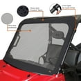 thumbnail image 3 of Classic Accessories QuadGear UTV Front Windshield, Fits Polaris Ranger 900 XP, Crew 900 (2015 models and older), Black, 3 of 7