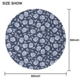 thumbnail image 2 of Round Tablecloth Spring Summer flower 60x60 Inch Round Table Cover for Party Dinner Picnic, 2 of 5