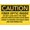 Warning Sign 4, variant on Caution Eye Protection/Gloves/Aprons Chemical Sign - 12×8 Inches, OSHA PPE Metal Tin Sign, No.3106 Personal Protective Equipment Alert