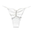 thumbnail image 1 of Gibobby Ropa interior hipster para mujer Calzoncillos cintura para mujer, algodón , sexy, tamaño, plegables, seda helada, transpirables（Blanco， XL), 1 of 4