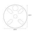 thumbnail image 3 of Home Bluetooth Weight Scale Smart Body Fat Scale USB + Light Energy (White), 3 of 5